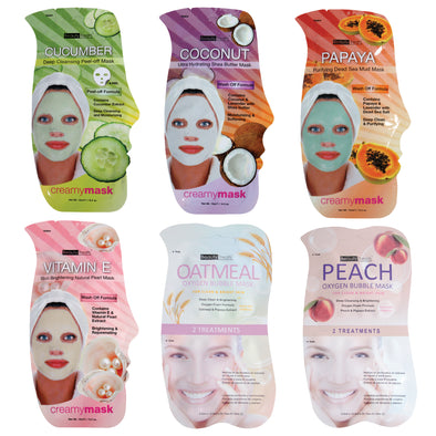 Image of the Creamy Face Mask Bundle by Beauty Treats on a white background.