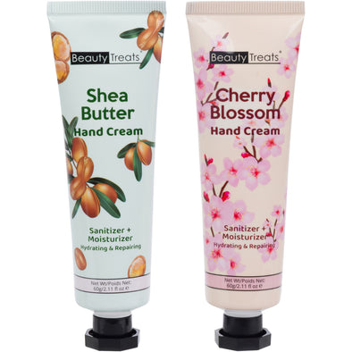 SOOTHING HAND CREAM MOISTURIZER & SANTIZER - SHEA BUTTER & CHERRY BLOSSOM