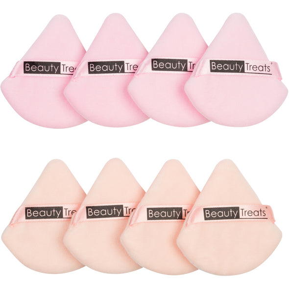 8 Pc Plush Velour Puff Set