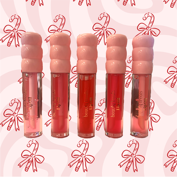 CANDY CANE KISSES - 5 PC LIP OIL SET