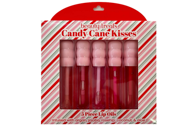 CANDY CANE KISSES - 5 PC LIP OIL SET