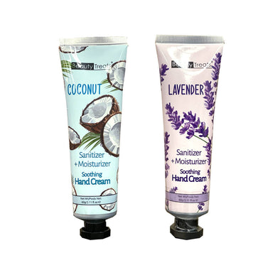 SOOTHING HAND CREAM SANITIZER AND MOISTURIZER - LAVENDER & COCONUT