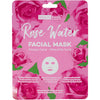 Image of a pink single pack of Rose Water Facial Mask by Beauty Treats in a white background.