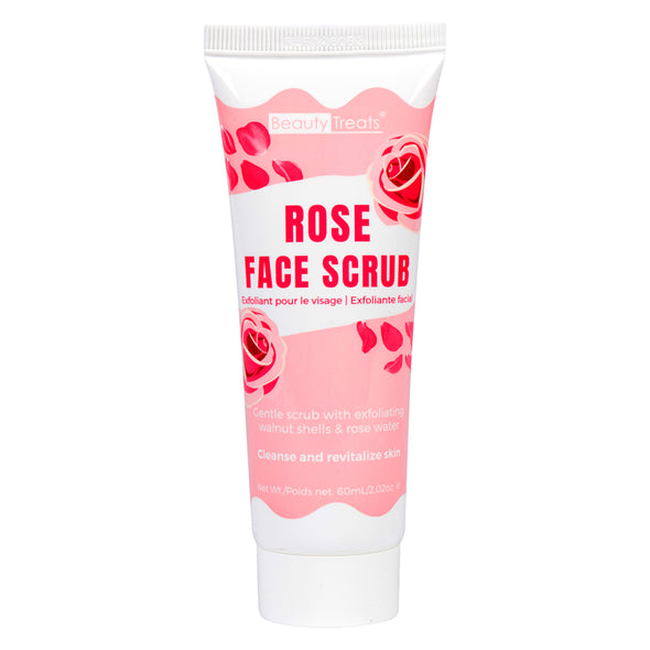 Image of Rose Face Scrub squeeze tube by Beauty Treats.