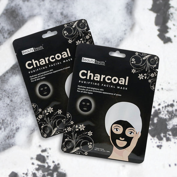 Charcoal Purifying Facial Masks - Beauty Treats